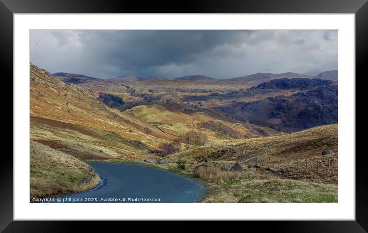 Honister Pass Framed Mounted Print by phil pace