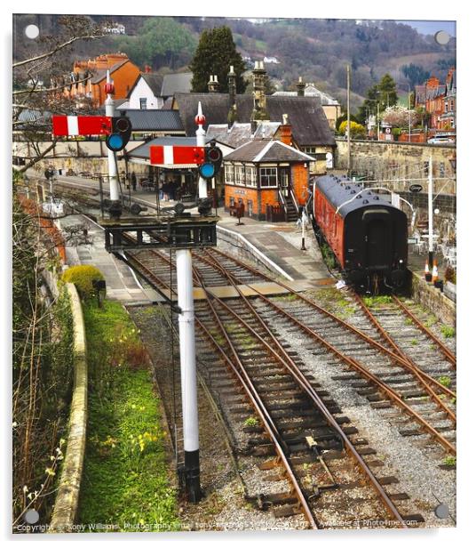 Llangollen Railway Station Acrylic by Tony Williams. Photography email tony-williams53@sky.com