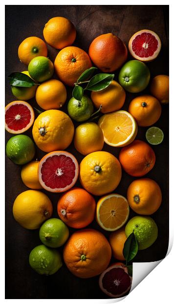 Citrus Fruits Print by Bahadir Yeniceri