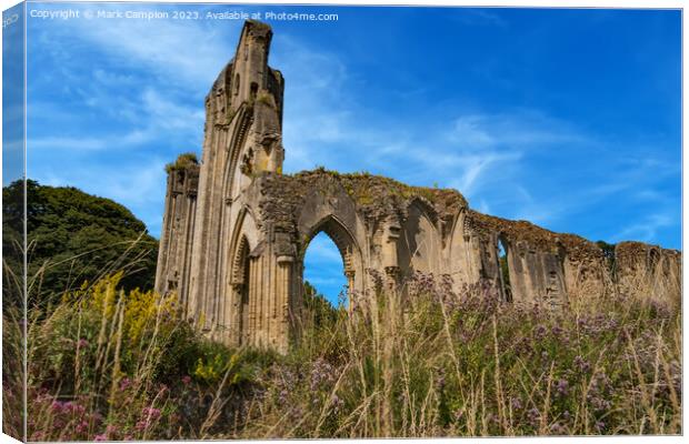 Glastonbury Abbey Canvas Print by Mark Campion