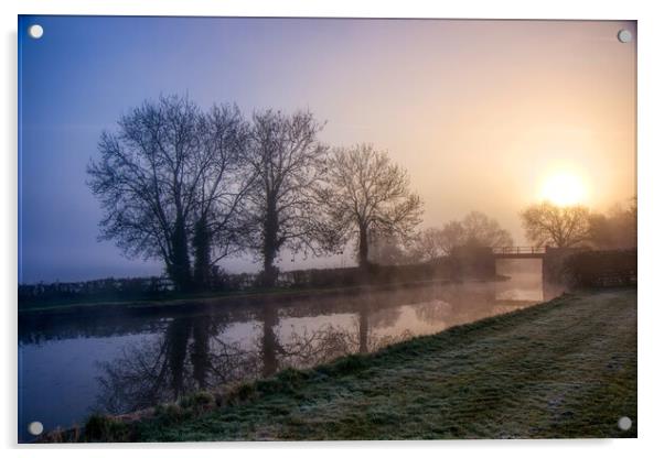 Serene Morning Mist Acrylic by Helkoryo Photography