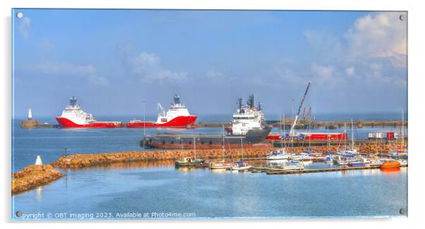 Peterhead Aberdeenshire Scotland The South Breakwa Acrylic by OBT imaging