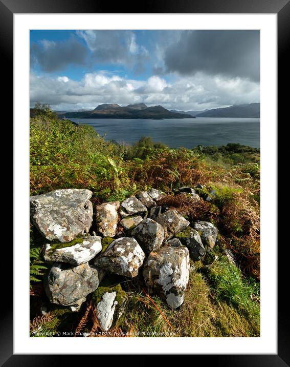 Scottish Highlands as seen from Leitir Fura on Skye Framed Mounted Print by Photimageon UK