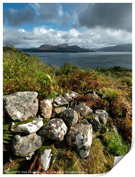 Scottish Highlands as seen from Leitir Fura on Skye Print by Photimageon UK