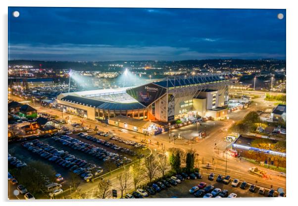 Elland Road Football Stadium Acrylic by Apollo Aerial Photography
