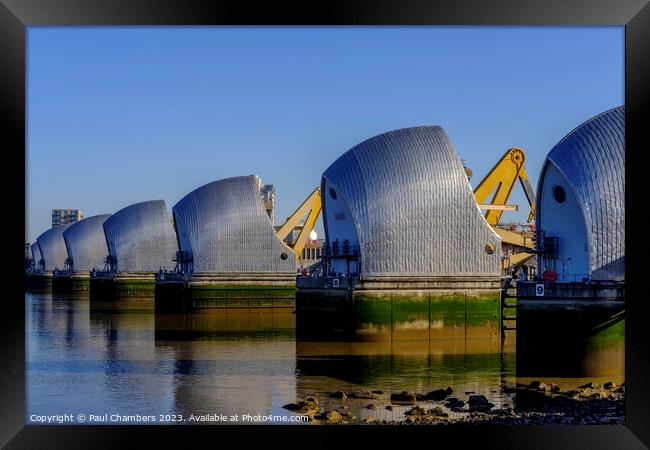  Thames Barrier, London - England, Framed Print by Paul Chambers