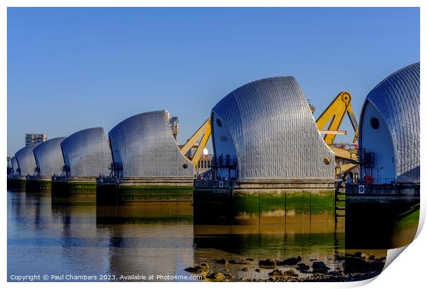  Thames Barrier, London - England, Print by Paul Chambers