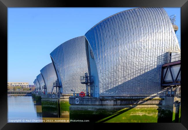 The Mighty Thames Barrier Framed Print by Paul Chambers