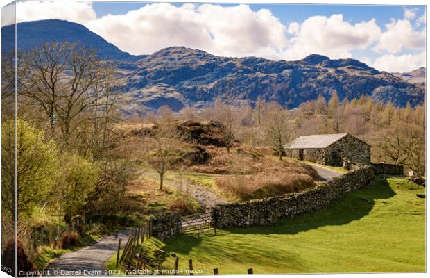 Little Langdale Canvas Print by Darrell Evans