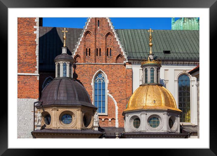 Domes of Wawel Cathedral in Krakow Framed Mounted Print by Artur Bogacki