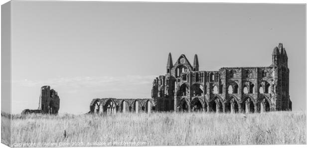 Majestic ruins of Whitby Abbey Canvas Print by Adam Clare