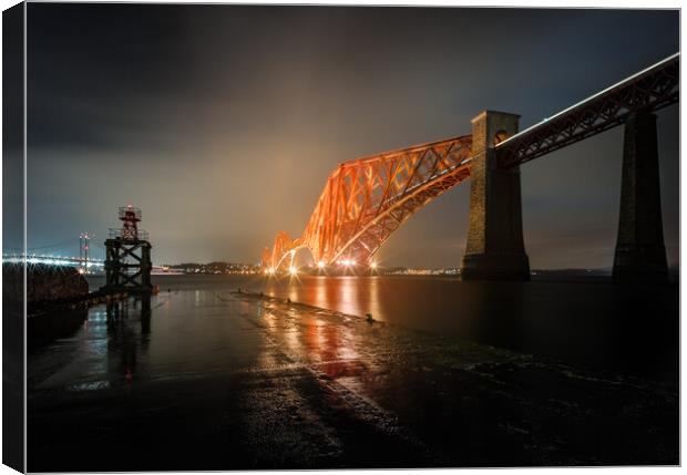 Forth Bridge from South Queensferry, Scotland Canvas Print by Fraser Duff