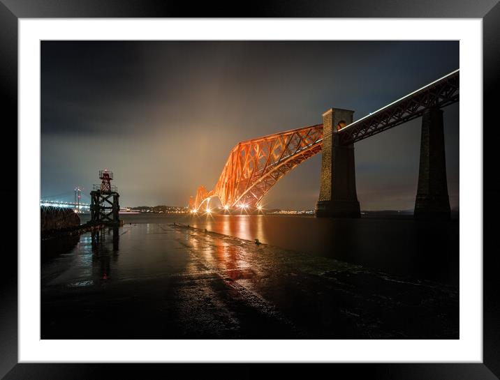 Forth Bridge from South Queensferry, Scotland Framed Mounted Print by Fraser Duff