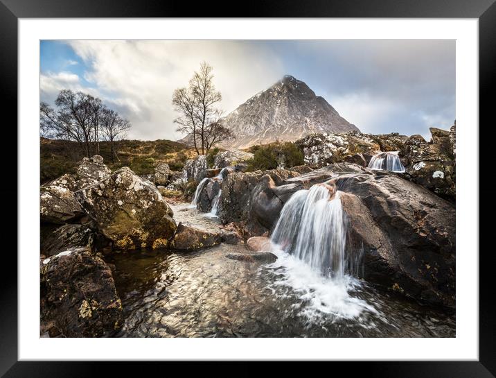 River Coupall below Stob Dearg, Scottish Highlands Framed Mounted Print by Fraser Duff