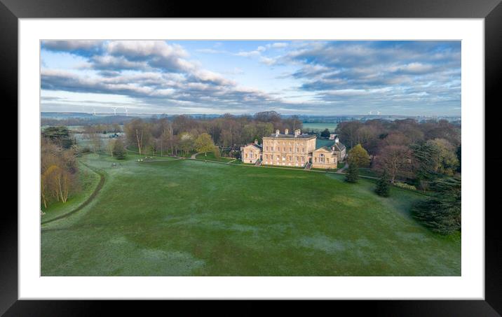 Cusworth Hall and Gardens Framed Mounted Print by Apollo Aerial Photography