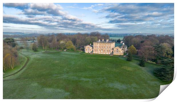 Cusworth Hall and Gardens Print by Apollo Aerial Photography