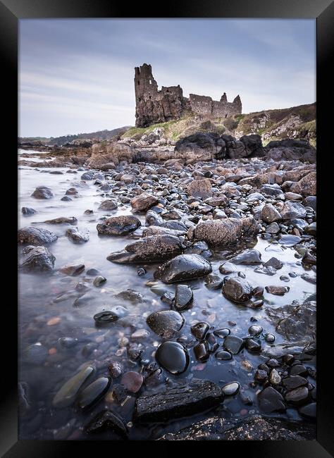 Dunure Castle, Ayrshire, Scotland Framed Print by Fraser Duff