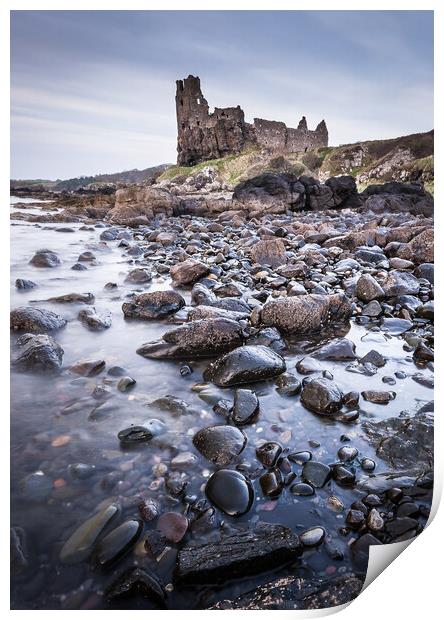 Dunure Castle, Ayrshire, Scotland Print by Fraser Duff
