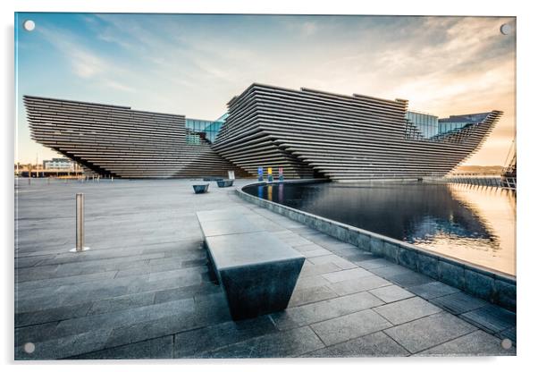 V&A Dundee at Dawn Acrylic by Fraser Duff