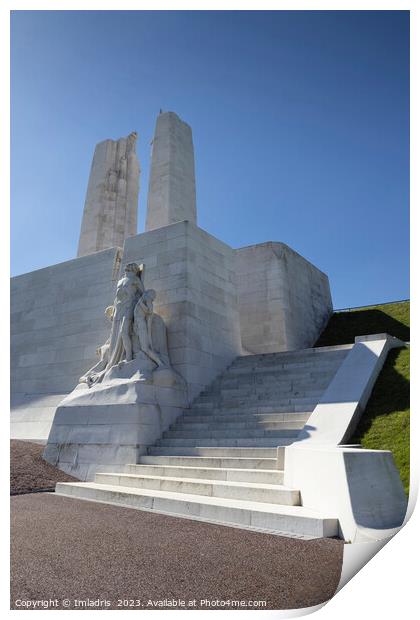 Canadian National Vimy Memorial, France Print by Imladris 