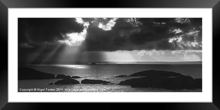 Newgale Storm Framed Mounted Print by Creative Photography Wales