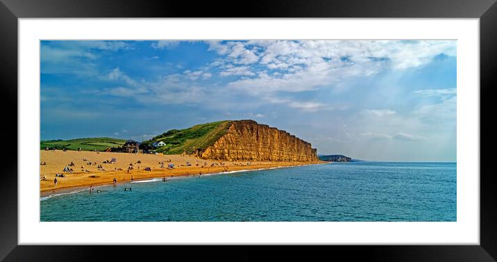 West Bay Panorama  Framed Mounted Print by Darren Galpin