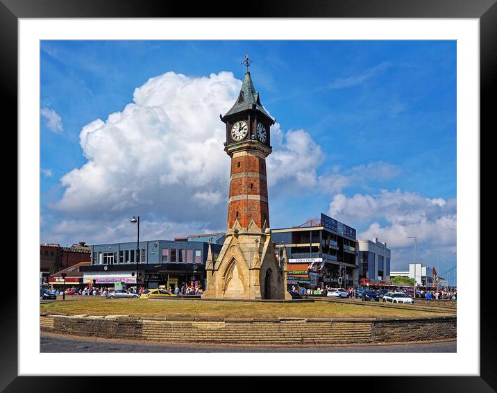 Skegness Clock Tower Framed Mounted Print by Darren Galpin