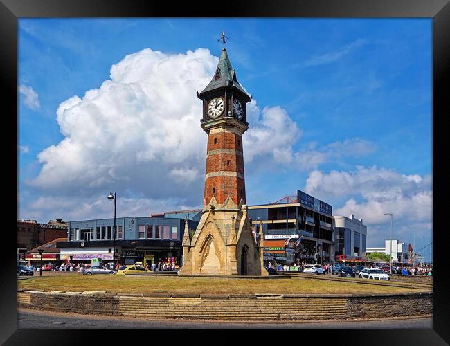 Skegness Clock Tower Framed Print by Darren Galpin