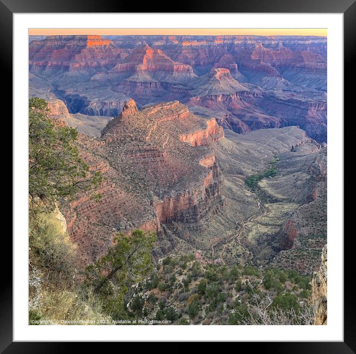 Awe Inspiring Sunrise at the Gran Canyon Framed Mounted Print by Deanne Flouton