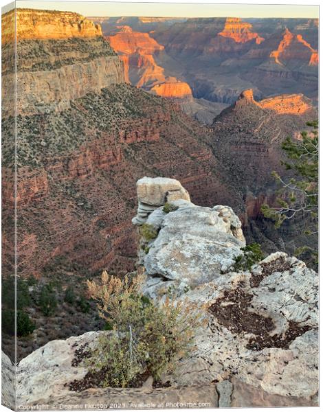 Magnificent Sunrise at Grand Canyon Canvas Print by Deanne Flouton