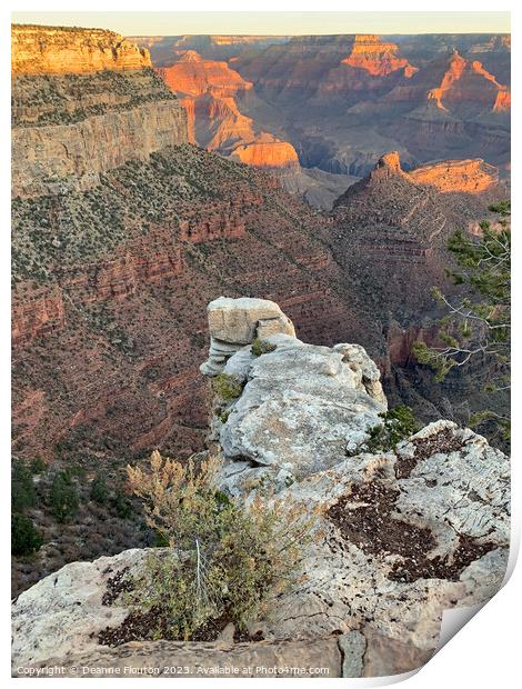 Magnificent Sunrise at Grand Canyon Print by Deanne Flouton