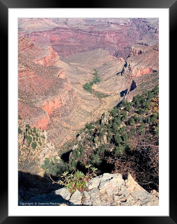 Awesome Sunrise in the Grand Canyon Framed Mounted Print by Deanne Flouton