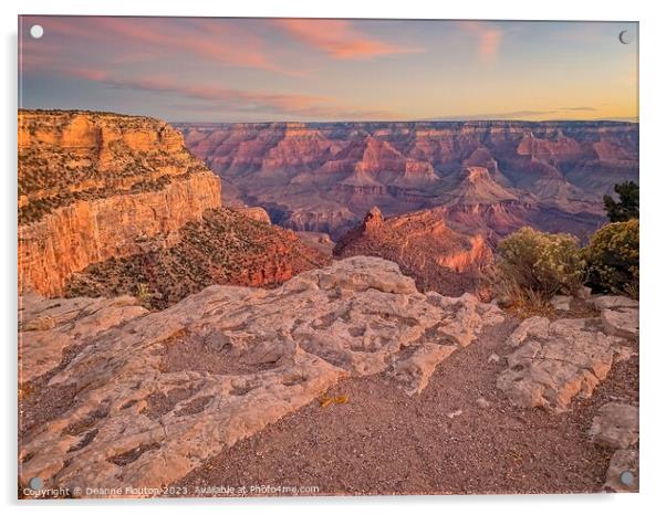 Stunning Sunrise at the Grand Canyon Acrylic by Deanne Flouton