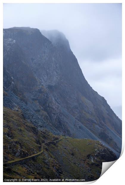 Fleetwith Pike in Cloud Print by Darrell Evans