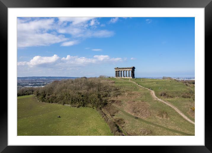 Penshaw Monument Framed Mounted Print by Apollo Aerial Photography