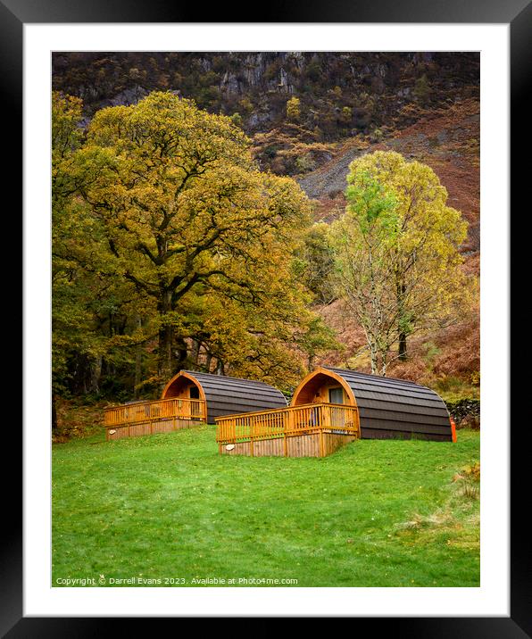 Autumn Glamping Framed Mounted Print by Darrell Evans