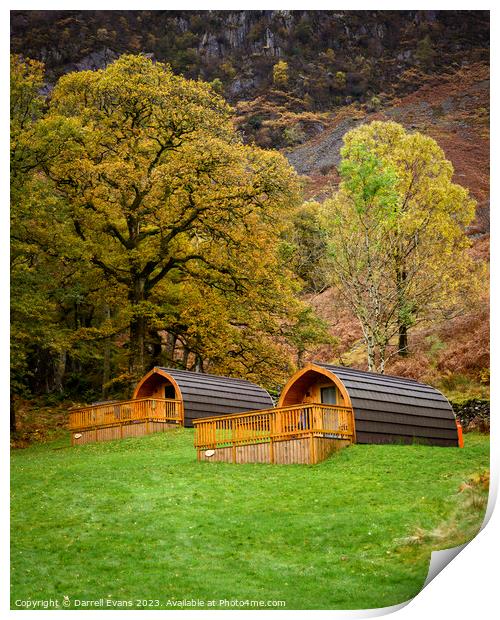 Autumn Glamping Print by Darrell Evans