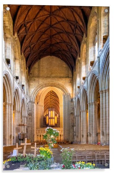 Ripon Cathedral Acrylic by Steve Smith