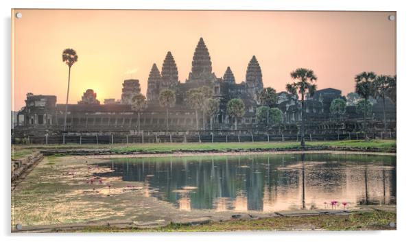 Angkor Wat sunrise Acrylic by Jed Pearson