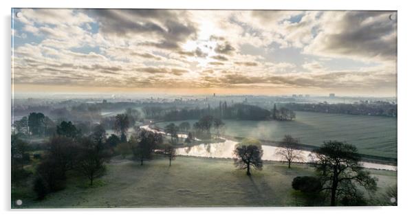 A Doncaster View Acrylic by Apollo Aerial Photography