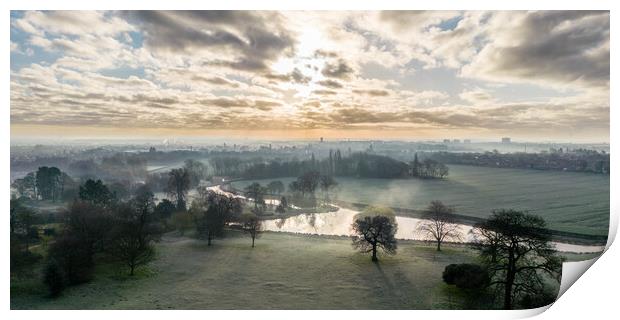 A Doncaster View Print by Apollo Aerial Photography