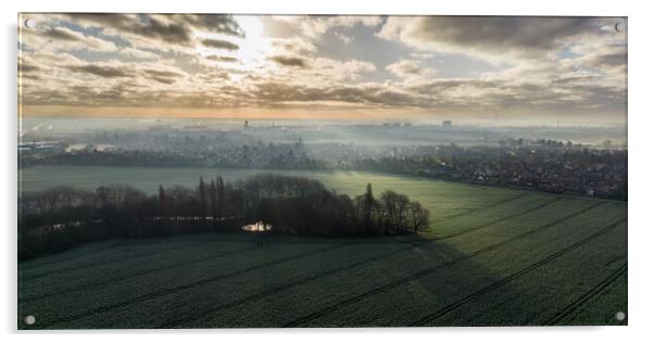 Doncaster City View Acrylic by Apollo Aerial Photography