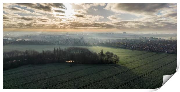 Doncaster City View Print by Apollo Aerial Photography