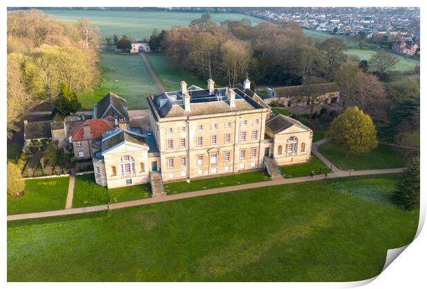 Cusworth Hall Doncaster Print by Apollo Aerial Photography