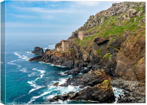 Majestic Power of Botallack Mine Canvas Print by Craig Yates