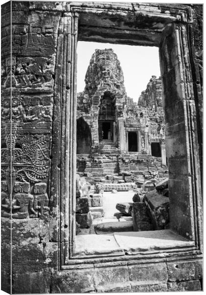 Bayon Temple Canvas Print by Jed Pearson