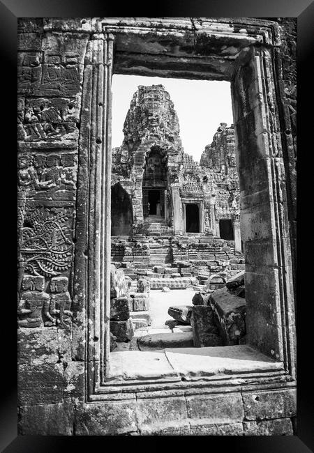 Bayon Temple Framed Print by Jed Pearson