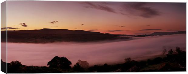 Black Mountains Dawn Canvas Print by Creative Photography Wales