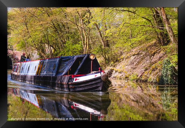 On The Grand Union Canal. Framed Print by Anthony Moore