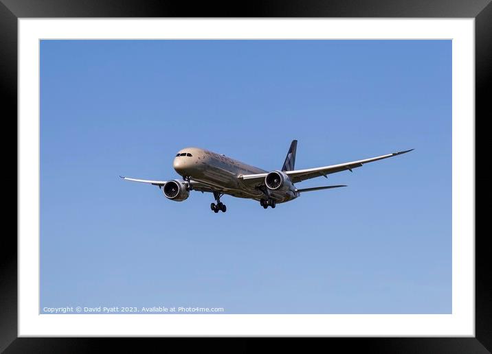 Etihad Airways Boeing 787-9                  Framed Mounted Print by David Pyatt